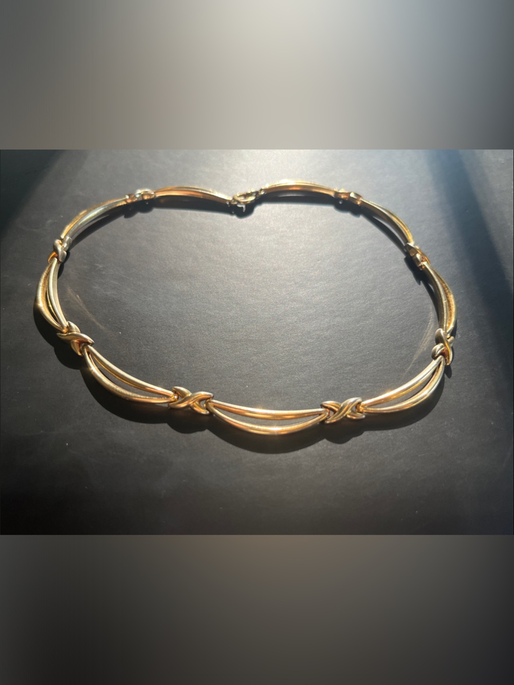 Gold Knot Link Choker Necklace - Women's Jewelry